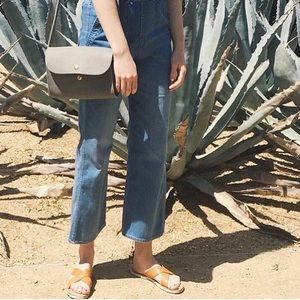 Marlow Goods Waverly Cross Body Purse Olive Leather